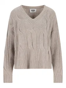 Вязаный свитер с V-образным вырезом ALPHA STUDIO, нейтральный