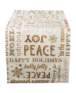 Рождественский коллаж дорожка Design Imports, белый