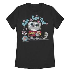 Футболка «Теория большого взрыва» для юниоров Purr Purr Purr Purr Licensed Character, черный