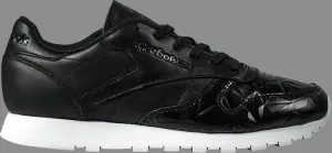 Кроссовки wmns classic leather hype 'metallic' Reebok, черный