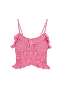 Faina Вязаный топ 'Festive' в розовом цвете