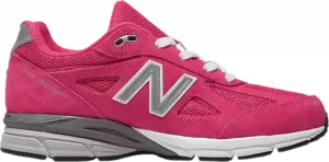 Лимитированные кроссовки New Balance 990v4 Kid 'Pink Silver', розовый