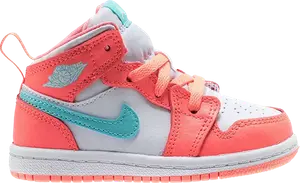 Кроссовки Air Jordan 1 Mid TD Crimson Pulse, оранжевый