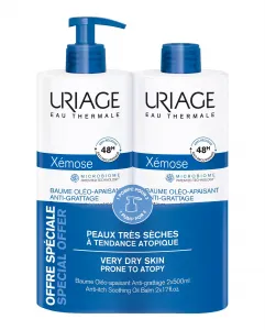 Набор: Двойной бальзам для тела Олео-успокаивающий Xemose 500 мл+500 мл Uriage