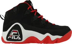 Кроссовки Grant Hill 1 Kids Black Red, черный