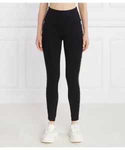 Леггинсы с синтетическим покрытием Slim fit Michael Kors, черный