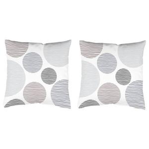 Декоративная подушка Home Wohnideen Borden 2 шт, 50x50x1 см, серый