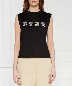 Блуза Regular fit Karl Lagerfeld, черный