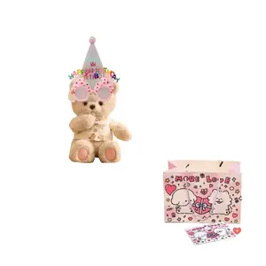 Плюшевый мишка Birthday Bear, мягкая игрушка, высота 40 см Fat Fat Dragon