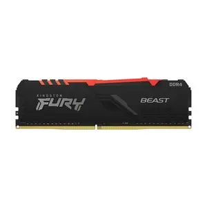 Оперативная память Kingston Fury Beast RGB, 16 Гб DDR4 (1x16 Гб), 3200 МГц, CL16, KF432C16BB1A/16, черный