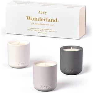 Свечи Wonderland Pure Soy с индийским сандалом, персидским тимьяном и северным кедром для разума, тела и души. Веганские, без пластика и пальмового масла Aery