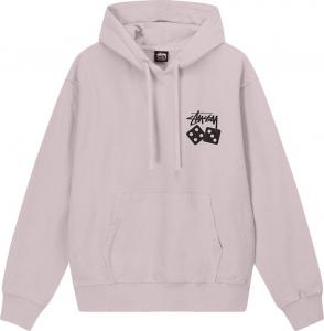 Худи Stussy Dice Pigment Dyed Hoodie 'Blush', фиолетовый