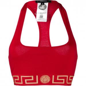 VERSACE Спортивный бюстгальтер Greca Border 'Red'