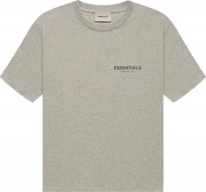 Футболка Fear of God Essentials Short-Sleeve Tee 'Dark Heather Oatmeal', серый