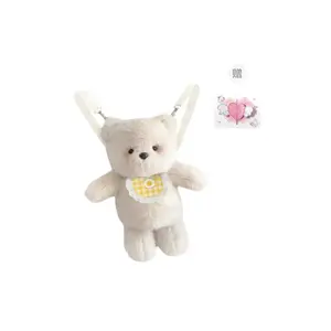 Милый плюшевый медвежонок Bib Running, маленькая игрушка-животное, высота 45 см PUDOWRABBIT