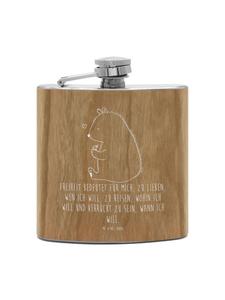 Mr. & Mrs. Panda Фляжка feldflasche Sternzeichen Wassermann ohne Spruch in Braun