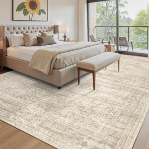 Ковер Soalmost Washable для гостиной, 305х244 см, бежевый