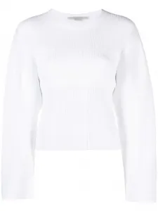 Топ тонкой вязки с плиссировкой STELLA MCCARTNEY, белый
