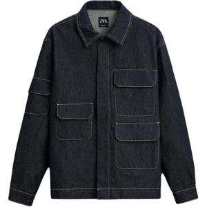 Футболка мужская синяя ZARA