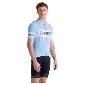 Джерси Santini Bianchi Retro 2025 short sleeve, синий