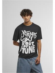 Футболка Never Out Tune Oversize Tee черного цвета Mister Tee