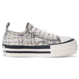 Кроссовки для скейтборда унисекс с низким верхом белого цвета Ollieskate, черный/белый