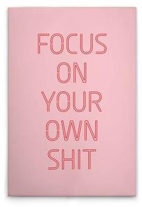 Картина на холсте A.S. Création Focus, розовый