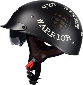 Шлем Hanhua с защитным козырьком, черный