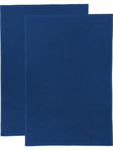 Erwin Müller Кухонное полотенце из хлопковой махровой ткани, 2 шт , темно-синего цвета