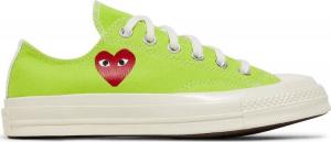 Кроссовки Converse Comme des Garçons PLAY x Chuck 70 Low Bright Green, зеленый