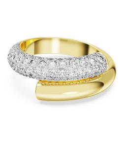 Официальное кольцо Swarovski Dextera, белое с золотистым оттенком.