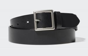 Ремень Uniqlo Italian Leather Garrison, 09 черный