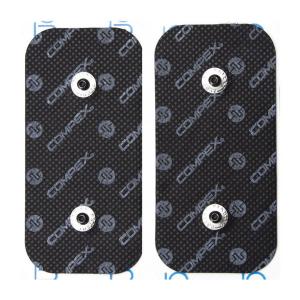 Электроды Compex 2 EasySnap Performance, 5x10 см, черные, черный