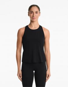 Футболка Comfortlux с перекрестной спинкой Oysho черного цвета