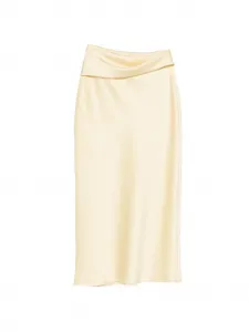 Драпированная юбка миди Patrizia Pepe, желтый