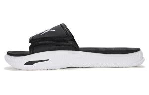 PUMA СофтрайдПро Слайд 24 'Блэк Уайт' — черно-белые, цвет Black White