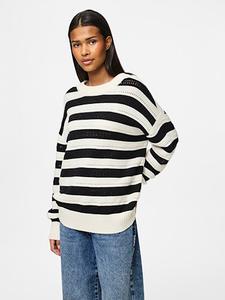 Свитер Pieces, черный/белый