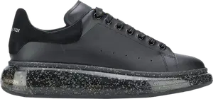 Кроссовки Alexander McQueen Wmns Oversized Sneaker 'Clear Sole - Black Grey Speckled', черный