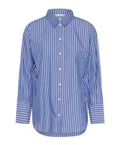 Рубашка в полоску в стиле модерн Soaked In Luxury, синий