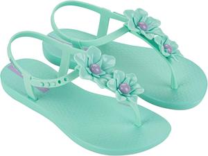 Детские сандалии Ipanema для девочек, цветочные сандалии, зеленый