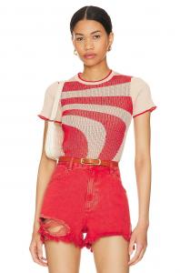 Футболка Autumn Cashmere Graphic Baby, цвет Latte & Apple