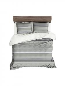 Полосатое постельное белье зеленого цвета Traumschlaf, 200x220 (2x 80x80 см)