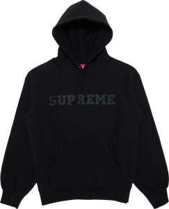 Толстовка Supreme Collegiate Hooded 'Black', черный