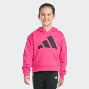 Худи Adidas Long Sleeve Essential Big Logo Fleece Pullover Hoodie, цвет Shock Pink Mel