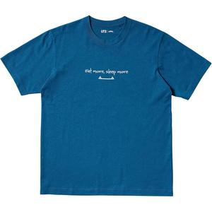 Футболка Pokemon Pokémon Co-Branded Series для мужчин 67 синяя Uniqlo, синий