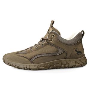 Мужские кроссовки для повседневной носки, средний верх Beck, хаки