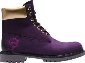 Ботинки мужские Timberland Premium из нубука, фиолетовый