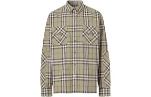 Рубашка мужская зеленая Burberry, зеленый