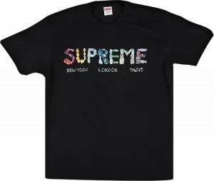 Футболка Supreme Crystals T-Shirt 'Black', черный