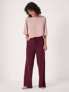 Комплект пижамы Midy Slub длинный HUSH, Wine/Multi